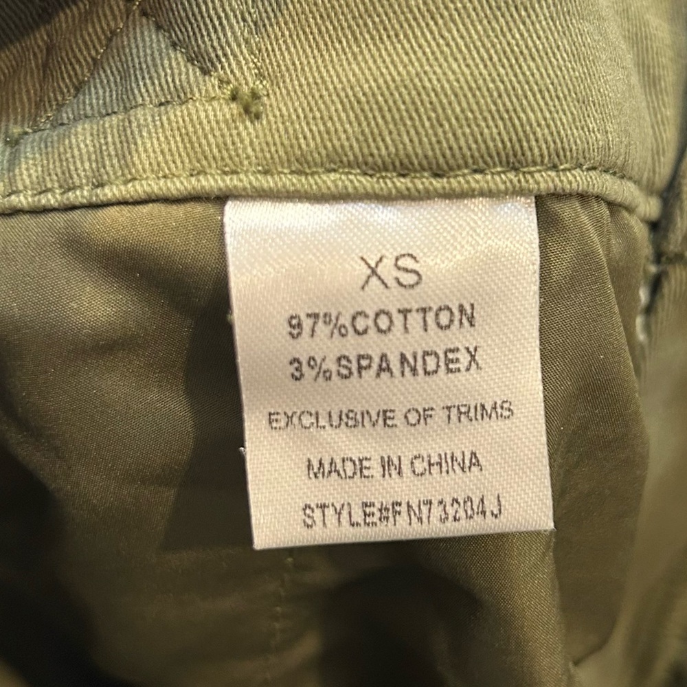 Fashion Nova High Standards Wide Leg Cargo Pants Olive Green Utility - Picture 12 of 12